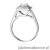 Pierścionek W548 Diament Laboratoryjny 0,50ct białe złoto