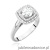 Pierścionek W548 Diament Laboratoryjny 0,70ct białe złoto