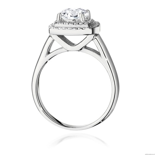 Pierścionek W548 Diament Laboratoryjny 1,00ct białe złoto