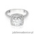 Pierścionek W548 Diament Laboratoryjny 1,00ct białe złoto