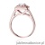 Pierścionek W548 Diament Laboratoryjny 0,40ct różowe złoto
