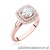 Pierścionek W548 Diament Laboratoryjny 0,70ct różowe złoto
