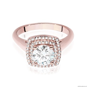Pierścionek W548 Diament Laboratoryjny 1,00ct różowe złoto