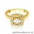 Pierścionek W548 Diament Laboratoryjny 0,40ct żółte złoto
