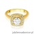 Pierścionek W548 Diament Laboratoryjny 0,70ct żółte złoto