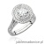 Pierścionek W549 Diament Laboratoryjny 0,50ct białe złoto