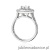 Pierścionek W549 Diament Laboratoryjny 0,50ct białe złoto