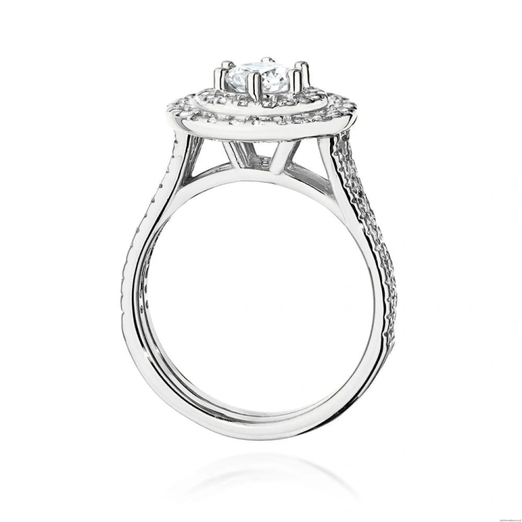 Pierścionek W549 Diament Laboratoryjny 0,50ct białe złoto