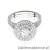Pierścionek W549 Diament Laboratoryjny 0,50ct białe złoto