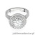 Pierścionek W549 Diament Laboratoryjny 0,70ct białe złoto
