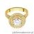 Pierścionek W549 Diament Laboratoryjny 0,70ct żółte złoto