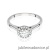 Pierścionek W550 Diament Laboratoryjny 0,40ct białe złoto