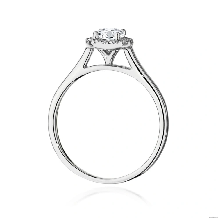 Pierścionek W550 Diament Laboratoryjny 0,50ct białe złoto