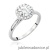 Pierścionek W550 Diament Laboratoryjny 1,00ct białe złoto