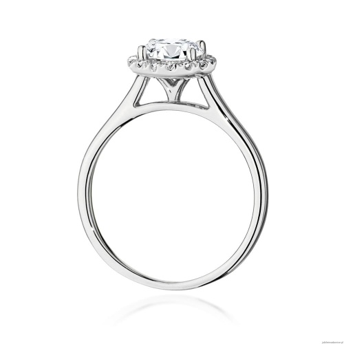 Pierścionek W550 Diament Laboratoryjny 1,00ct białe złoto