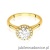 Pierścionek W550 Diament Laboratoryjny 0,70ct żółte złoto