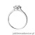 Pierścionek W551 Diament Laboratoryjny 0,40ct białe złoto