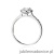 Pierścionek W551 Diament Laboratoryjny 0,50ct białe złoto
