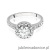 Pierścionek W551 Diament Laboratoryjny 0,70ct białe złoto