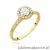 Pierścionek W0551 Diament Laboratoryjny 0,50ct żółte złoto