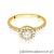 Pierścionek W0551 Diament Laboratoryjny 0,50ct żółte złoto