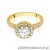 Pierścionek W551 Diament Laboratoryjny 0,70ct żółte złoto