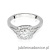 Pierścionek W552 Diament Laboratoryjny 0,50ct białe złoto