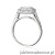 Pierścionek W552 Diament Laboratoryjny 0,70ct białe złoto
