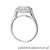 Pierścionek W552 Diament Laboratoryjny 1,00ct białe złoto