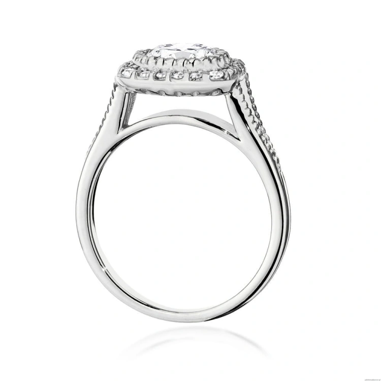 Pierścionek W552 Diament Laboratoryjny 1,00ct białe złoto