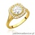 Pierścionek W552 Diament Laboratoryjny 0,70ct żółte złoto