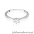 Pierścionek W553 Diament Laboratoryjny 0,50ct białe złoto