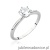 Pierścionek W553 Diament Laboratoryjny 0,70ct białe złoto