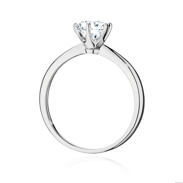 Pierścionek W553 Diament Laboratoryjny 1,00ct białe złoto