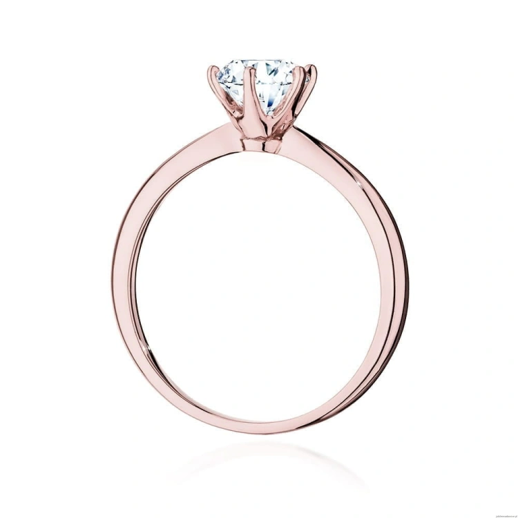 Pierścionek W553 Diament Laboratoryjny 1,00ct różowe złoto