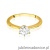 Pierścionek W553 Diament Laboratoryjny 0,70ct żółte złoto