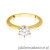 Pierścionek W553 Diament Laboratoryjny 1,00ct żółte złoto