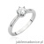 Pierścionek W563 Diament Laboratoryjny 0,40ct białe złoto