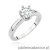 Pierścionek W563 Diament Laboratoryjny 0,70ct białe złoto
