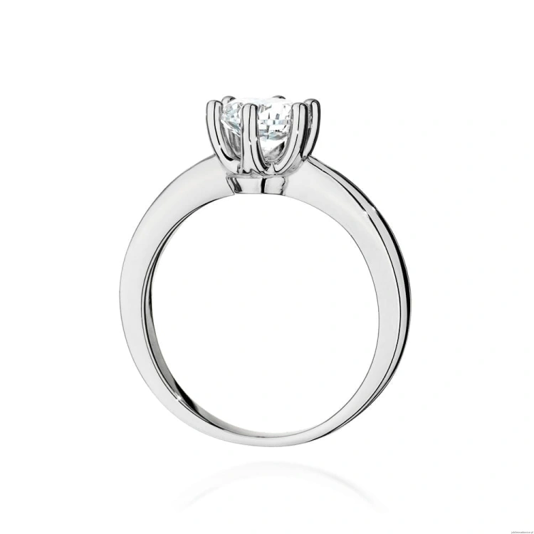 Pierścionek W563 Diament Laboratoryjny 0,70ct białe złoto