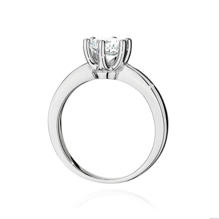 Pierścionek W563 Diament Laboratoryjny 1,00ct białe złoto
