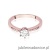 Pierścionek W563 Diament Laboratoryjny 0,40ct różowe złoto