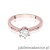 Pierścionek W563 Diament Laboratoryjny 0,50ct różowe złoto