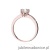 Pierścionek W563 Diament Laboratoryjny 0,50ct różowe złoto