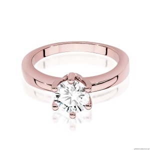 Pierścionek W563 Diament Laboratoryjny 1,00ct różowe złoto
