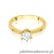 Pierścionek W563 Diament Laboratoryjny 0,50ct żółte złoto