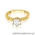 Pierścionek W0563 Diament Laboratoryjny 0,70ct żółte złoto