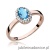 Pierścionek W330 Topaz 0,50ct różowe złoto