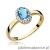 Pierścionek W330 Topaz 0,50ct żółte złoto