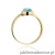Pierścionek W330 Topaz 0,50ct żółte złoto
